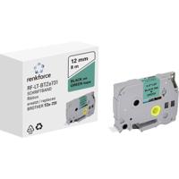 Labeltape Renkforce RF-LT-BTZe731 Compatibel vervangt Brother TZe-731 12 mm Tapekleur: Groen Tekstkleur: Zwart 8 m