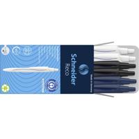 Schneider Schreibgeräte 1 stuk(s) Kugelschreiber Reco 6er Pack sortiert, Mine blau 131886 Balpen N/A