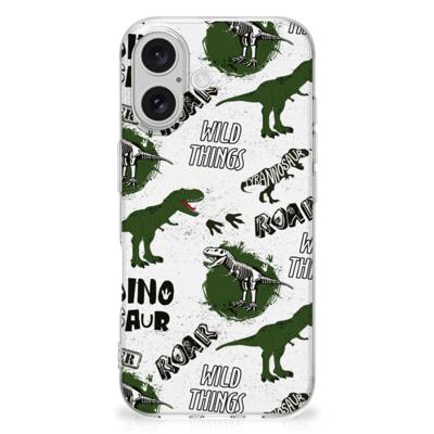 TPU Hoesje voor iPhone 16 plus Dinosaurus
