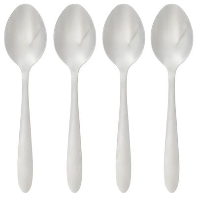 Secret de Gourmet Soeplepels/eetlepels Nevis - 16x stuks - RVS - 19 cm