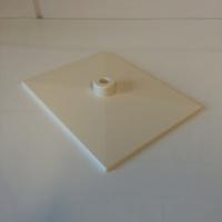 Voetplaat volledig kunststof wit