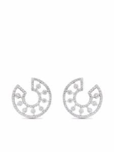 De Beers Jewellers boucles d'oreilles Dewdrop en or blanc 18ct ornées de diamants - Argent