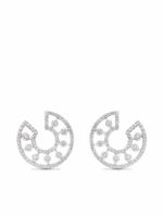 De Beers Jewellers boucles d'oreilles Dewdrop en or blanc 18ct ornées de diamants - Argent