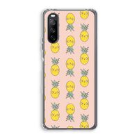 Ananas: Sony Xperia 10 III Transparant Hoesje