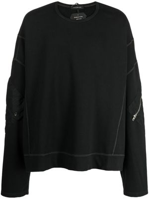 Nicolas Andreas Taralis sweat en coton à coupe oversize - Noir