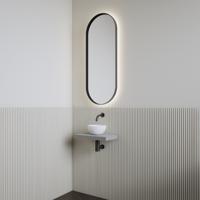 Fonteinset | BWS Leto | Planchet Agaat Grijs | Waskom Mat Wit