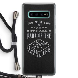 Life: Samsung Galaxy S10 Plus Transparant Hoesje met koord