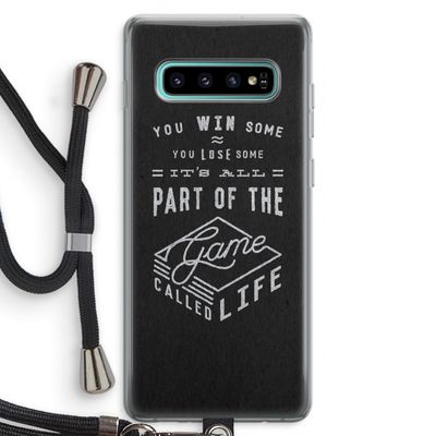 Life: Samsung Galaxy S10 Plus Transparant Hoesje met koord