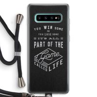 Life: Samsung Galaxy S10 Plus Transparant Hoesje met koord