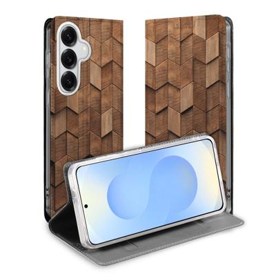 Samsung Galaxy S26 Smart Cover Hoesje Wooden Cubes