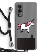 Eenhoorn: OnePlus Nord 2 5G Transparant Hoesje met koord