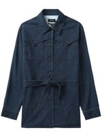 A.P.C. veste Joann en jean à taille ceinturée - Bleu