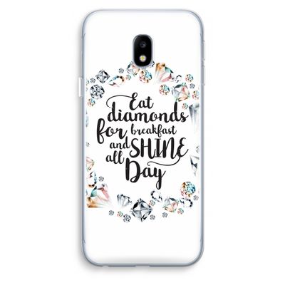 Diamonds: Samsung Galaxy J3 (2017) Transparant Hoesje