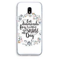 Diamonds: Samsung Galaxy J3 (2017) Transparant Hoesje