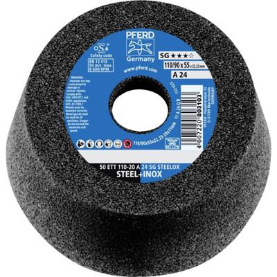 PFERD TOOLS 63418224 Schuurpan 50 ETT 110-20 A 24 SG STEELOX Diameter: 110 mm 2 stuk(s)