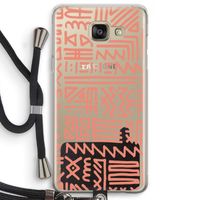 Marrakech Pink: Samsung Galaxy A5 (2016) Transparant Hoesje met koord