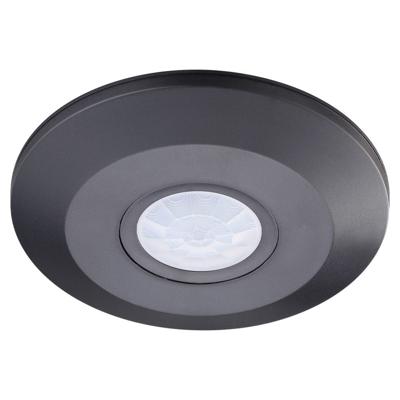 PIR bewegingssensor met schemerschakelaar - 360° - Opbouw - 6 meter bereik - Maximaal 1000 Watt - IP20 voor binnen - Zwart