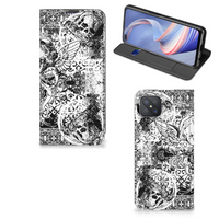 Mobiel BookCase OPPO Reno4 Z 5G Skulls Angel - thumbnail