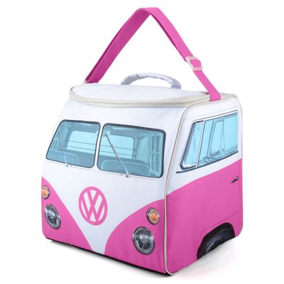 VW Replica T1 Bus Camper Koeltas Roze