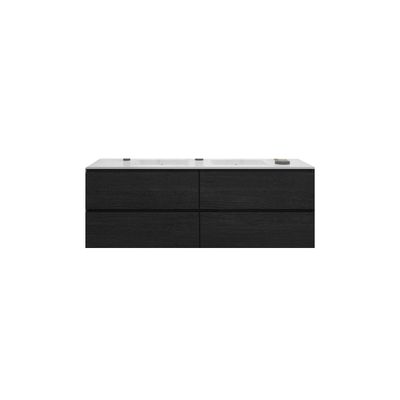 Badkamermeubelset Gliss Zeus 200 cm Zwart Eiken