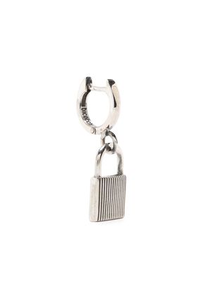 Emanuele Bicocchi boucle d'oreille à détail de cadenas - Argent