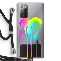 Hold My Heart: Samsung Galaxy Note 20 / Note 20 5G Transparant Hoesje met koord