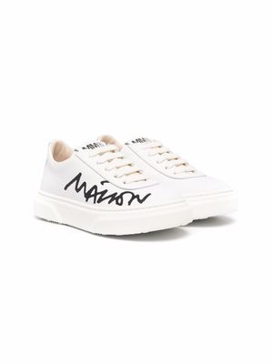 MM6 Maison Margiela Kids baskets à logo imprimé - Blanc