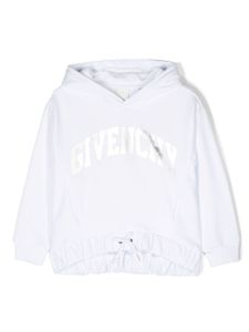 Givenchy Kids hoodie zippé à logo floqué - Blanc