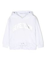 Givenchy Kids hoodie zippé à logo floqué - Blanc - thumbnail