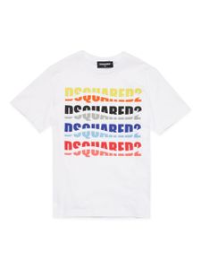 DSQUARED2 KIDS t-shirt en coton à logo imprimé - Blanc