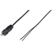 VOLTCRAFT 93015c94 Luidsprekerconnector Stekker, recht Aantal polen: 2 Zwart 1 stuk(s)