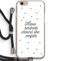 Confetti: iPhone 6 / 6S Transparant Hoesje met koord