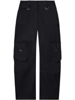 Off-White pantalon droit en coton à poches cargo - Noir - thumbnail