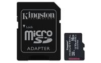 Kingston Technology 16GB microSDHC Industrial C10 A1 pSLC-kaart + SD-adapter