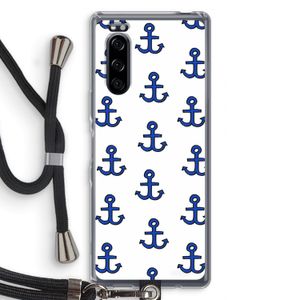 Ankers: Sony Xperia 5 Transparant Hoesje met koord