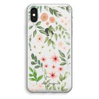 Botanical sweet flower heaven: iPhone XS Transparant Hoesje