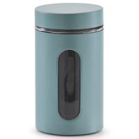 Zeller Voorraadpot - venster - eucalyptus groen - 900ml - D10 x H18 cm