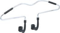 Dunlop auto kledinghanger voor hoofdsteun 42,5x3x14,3cm chroom/zilver