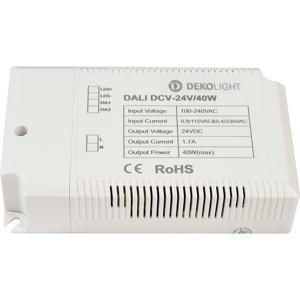 Deko Light BASIC, DIM, CV, EUP40D-1W24V-0 LED-transformator Constante spanning 40 W 0 - 1700 mA 24 V/DC Dimbaar 1 stuk(s)