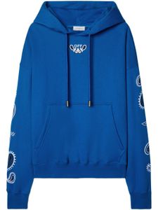 Off-White BANDANA ARR SKATE HOODIE NAUTICAL BLUE - Bleu