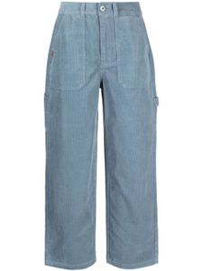 CHOCOOLATE pantalon en velours côtelé à coupe droite - Bleu