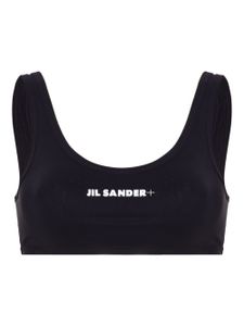 Jil Sander haut de bikini à logo imprimé - Bleu