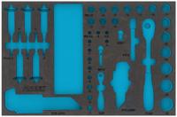 Hazet module-inlay soft foam insert, empty for #163-466/106
