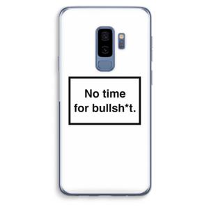 No time: Samsung Galaxy S9 Plus Transparant Hoesje