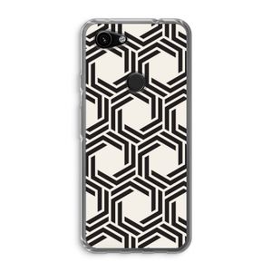 Geometrisch patroon: Google Pixel 3a Transparant Hoesje