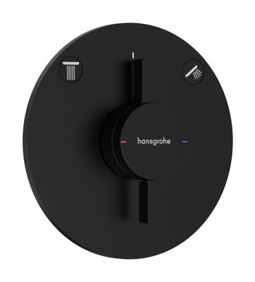 Hansgrohe DuoTurn S kraan inbouw voor 2 functies, mat zwart