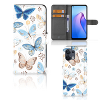 Telefoonhoesje met Pasjes voor OPPO Reno8 Vlinder