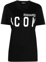 DSQUARED2 t-shirt à logo Iconic imprimé - Noir - thumbnail