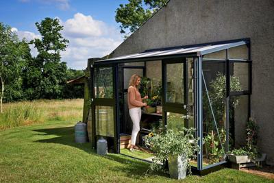 Veranda 4,4 antraciet, gevels veiligheidsglas 3mm/1 Royal Well - Royal well
