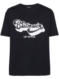 Balmain t-shirt à logo imprimé - Noir